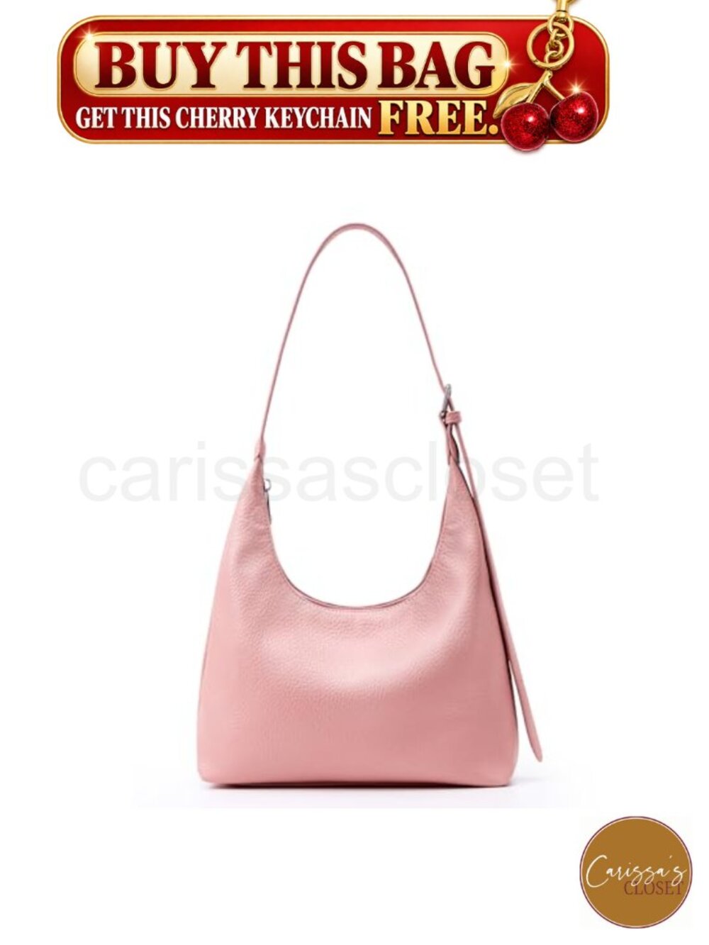 ✨ KALIDI Vegan Leather Crescent Tote Bag Hobo Crossbody Zipper